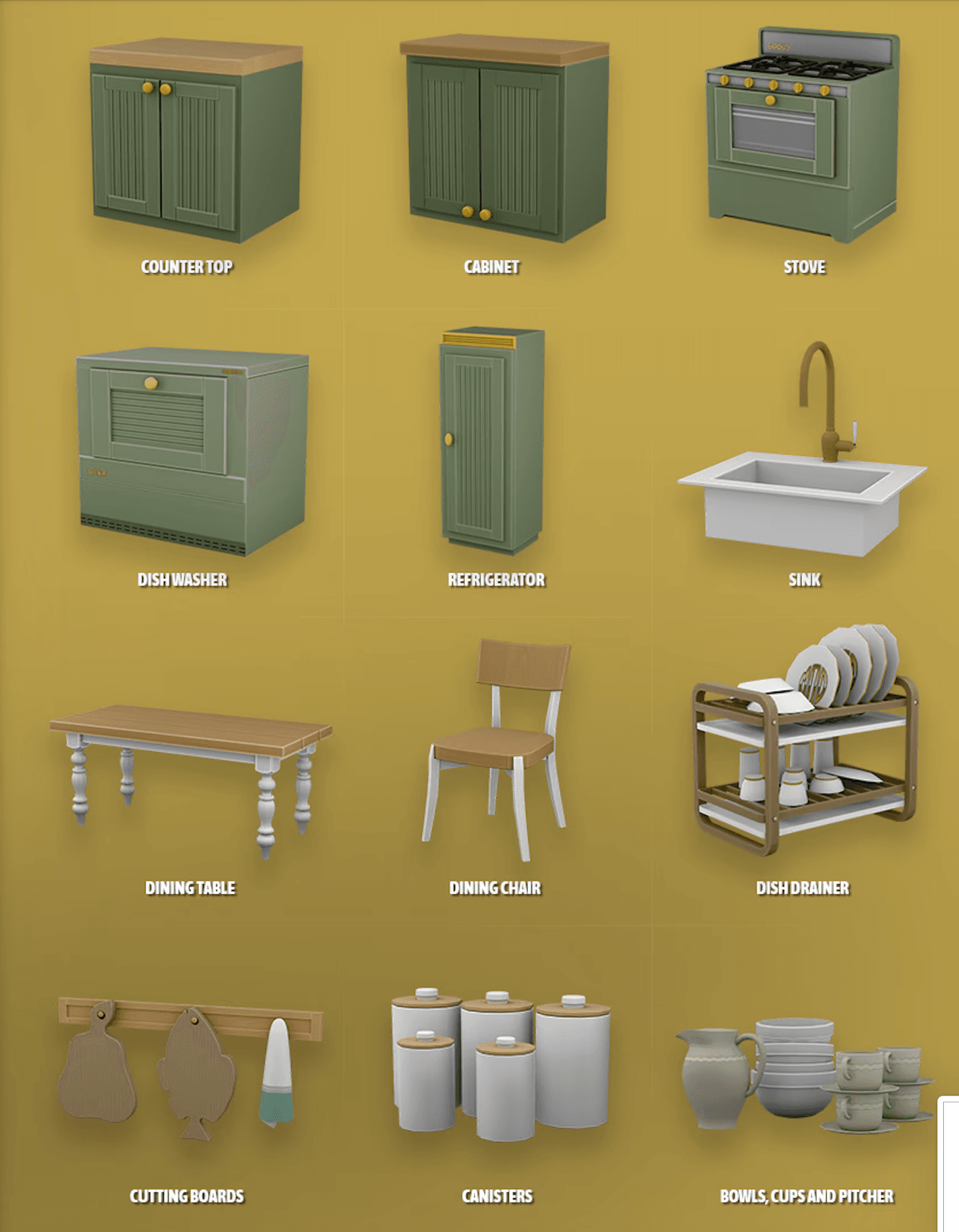 Галерея мода Набор мебели для кухни Kitchen Flavors #1